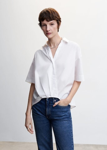 MANGO Bluse 'Teoria' i hvid: forside