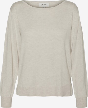 VERO MODA Trui 'BEKKA' in Beige: voorkant