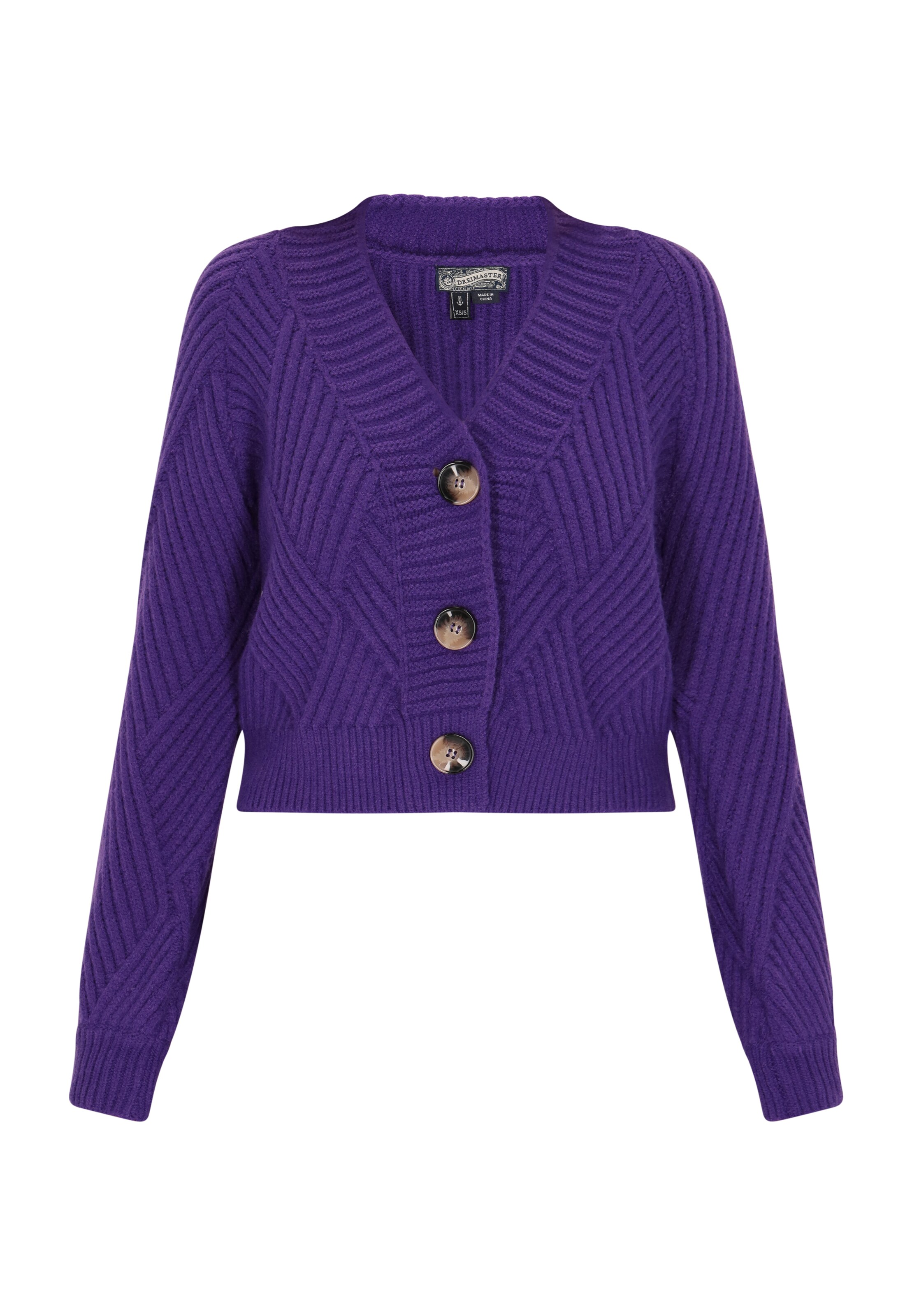 DreiMaster Vintage Neuletakki värissä lila: etupuoli