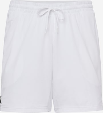 ADIDAS PERFORMANCE Regular Workout Pants in White: front