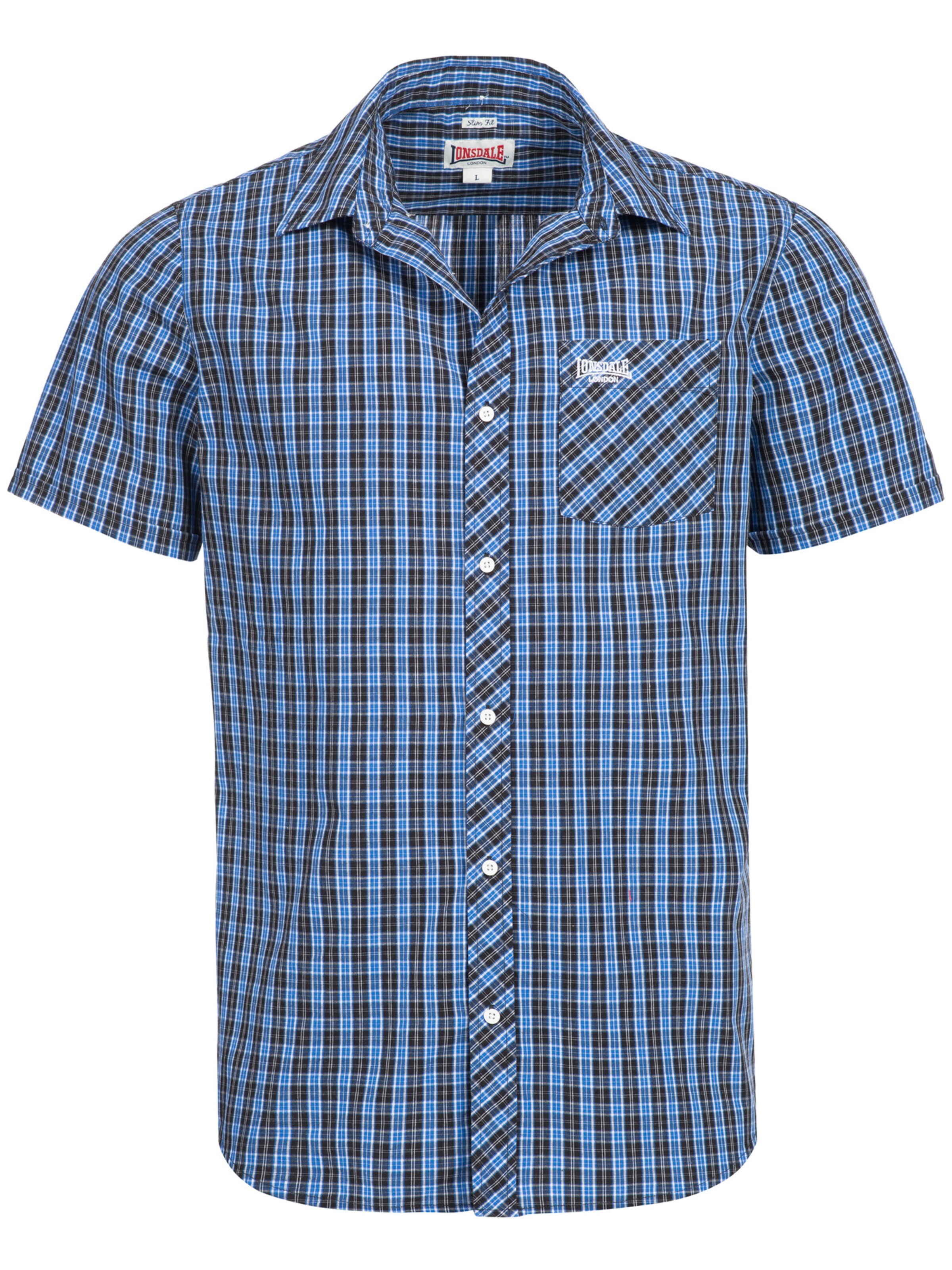 Camicia 'Brixworth' di LONSDALE in blu: frontale