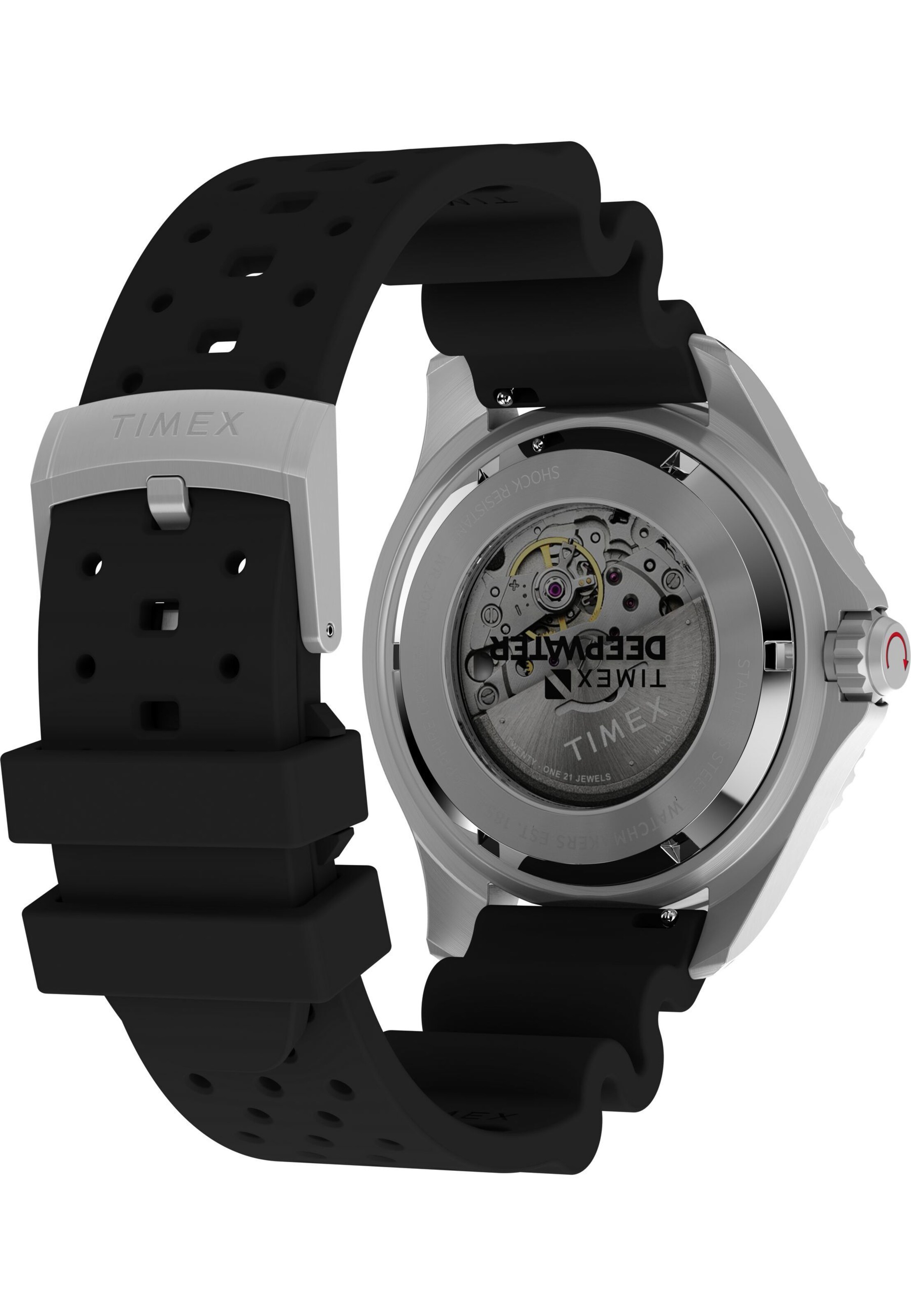 Orologio analogico 'Deepwater Meridian' di TIMEX in nero