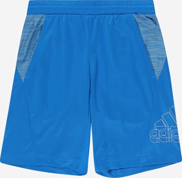 Regular Pantaloni sport de la ADIDAS SPORTSWEAR pe albastru: față