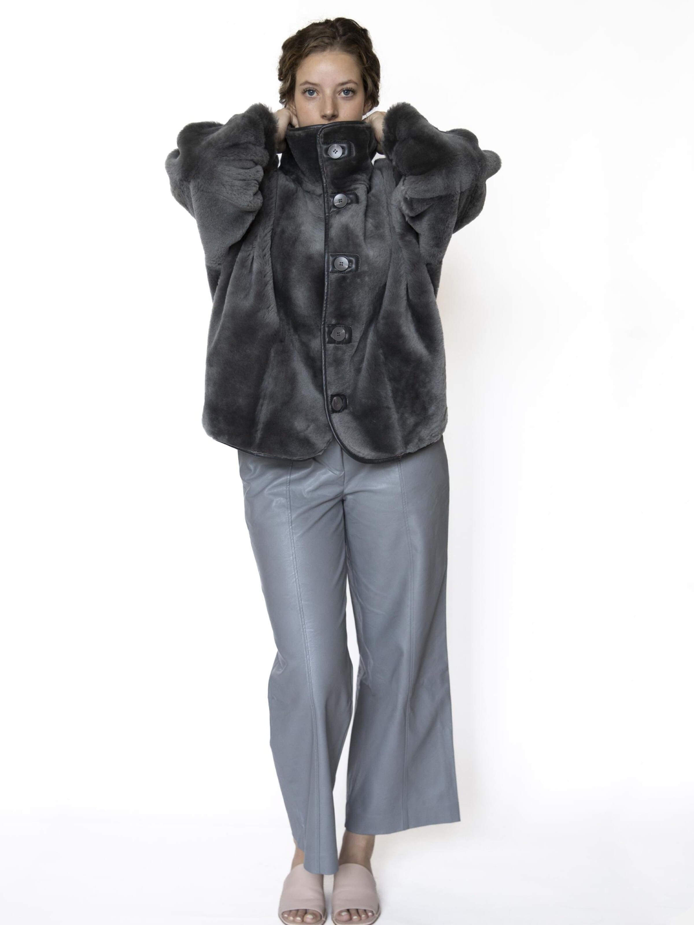 Just things we like - Chaqueta de invierno 'KIKU Reversible Shearling Jacket' en gris