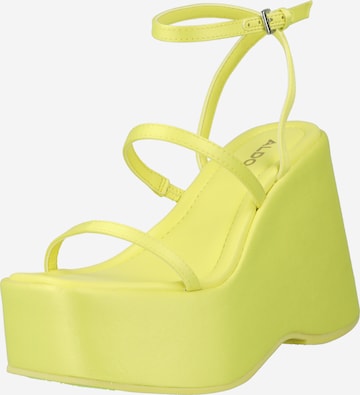 ALDO Strap Sandals 'KASIE' in Yellow: front