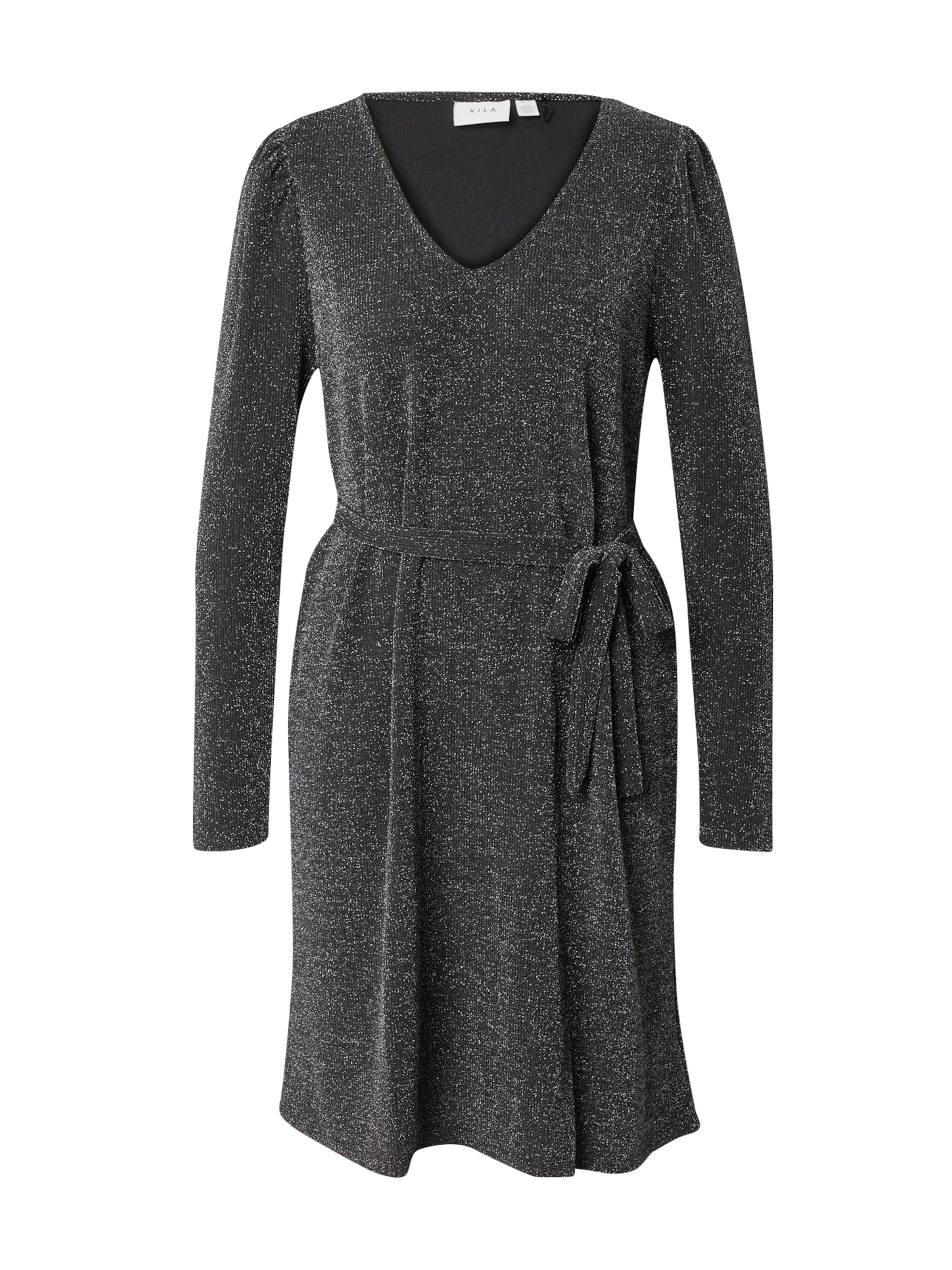 VILA Kleit 'VIEleina', värv must: eest vaates