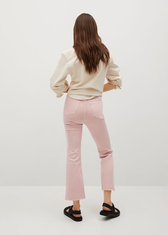 MANGO Bootcut Jeans in Pink
