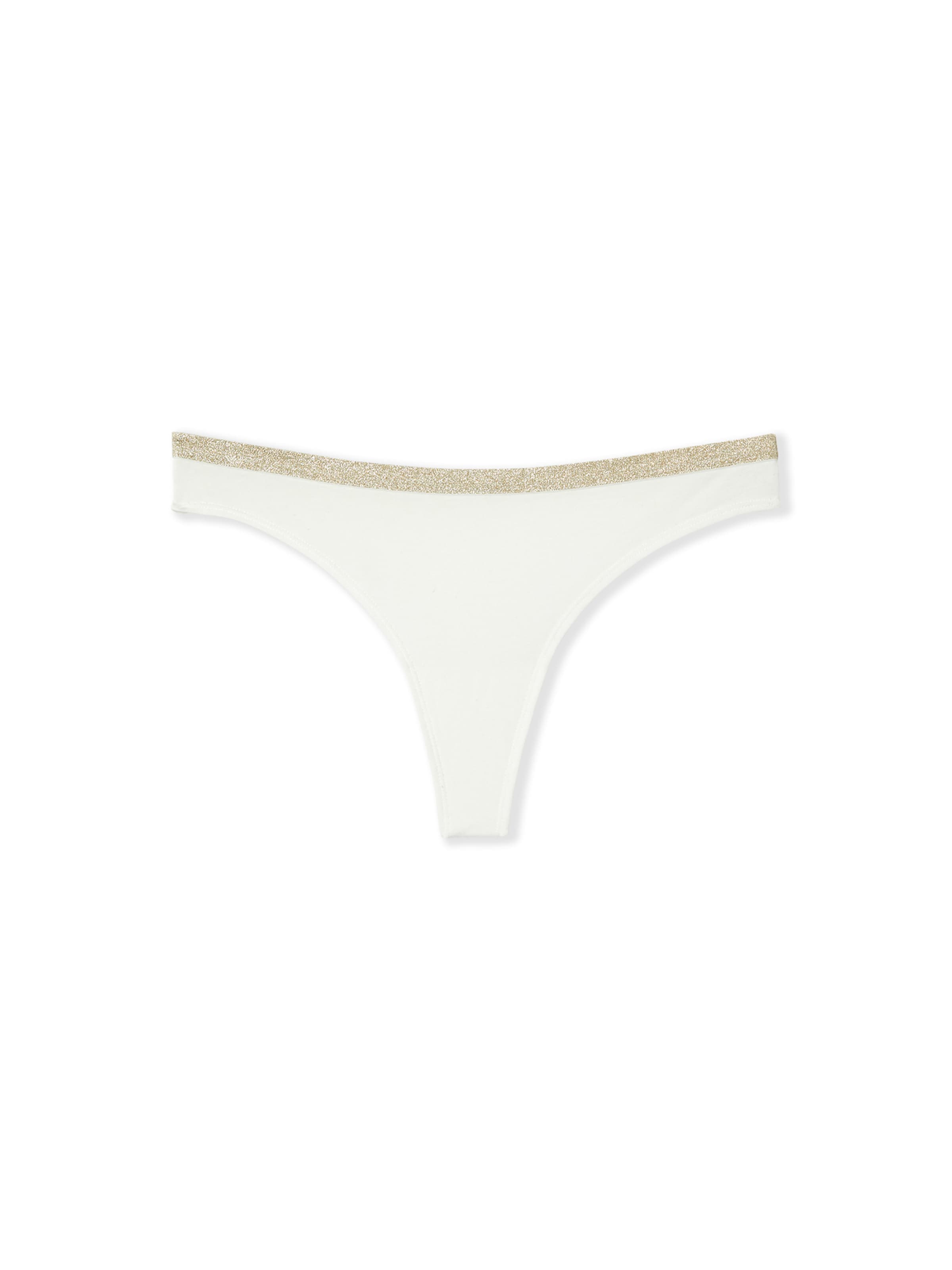 ETAM Thong ' FAME ' in Beige: front