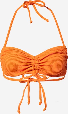 Cotton On Body Bikini Top in Orange: front