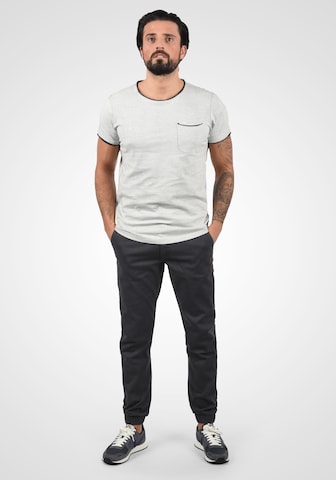 BLEND Skinny Chino Pants 'Pelini' in Grey: front