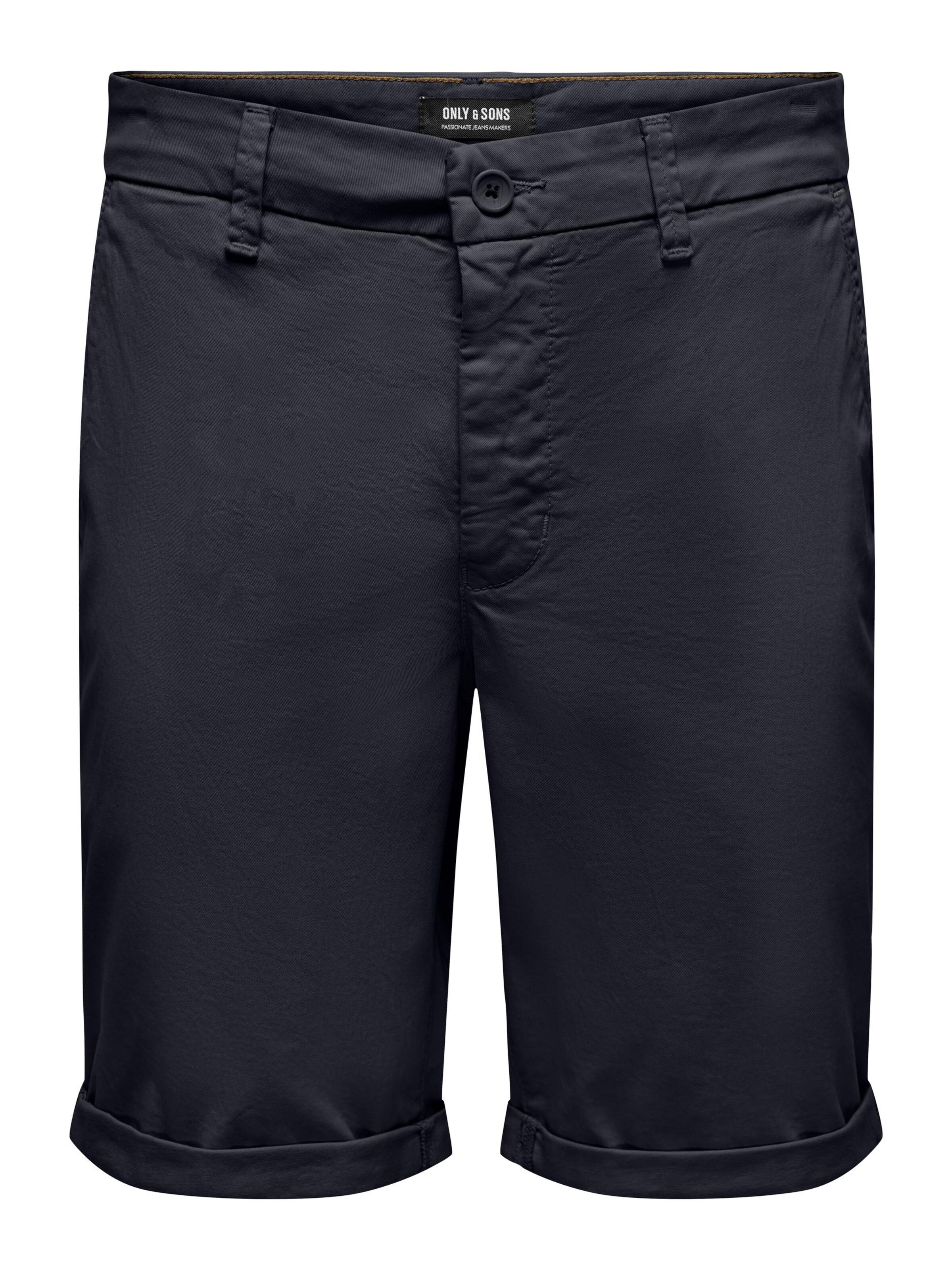 Only & Sons Regular Chino 'Peter' in Blauw: voorkant
