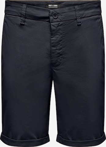 Only & Sons Slim fit Chino Pants 'Peter' in Blue: front