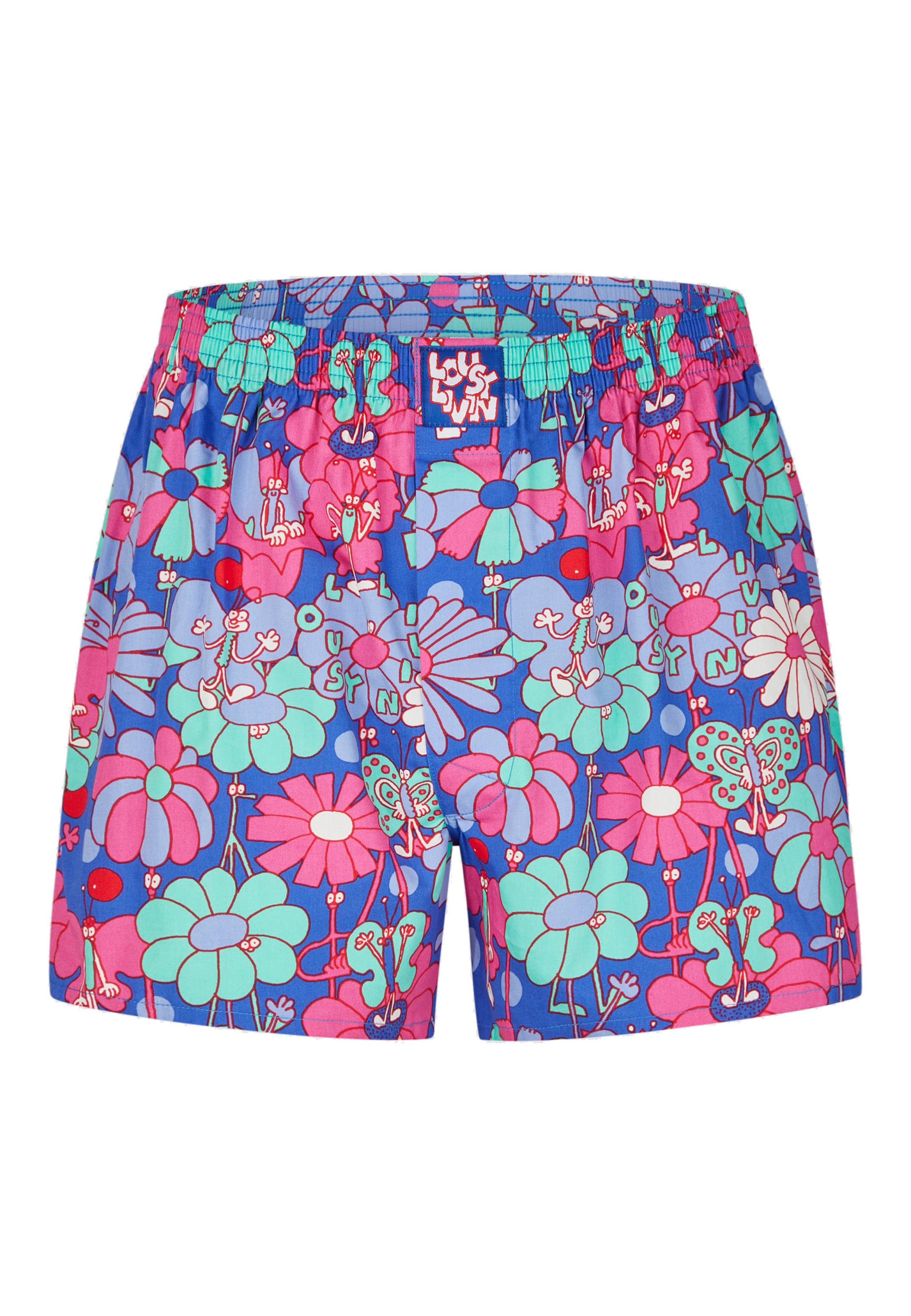 Lousy Livin Boxershorts Set 'Animal' in Blau