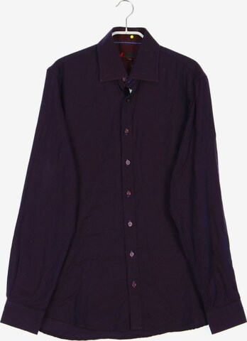 Dressmann Button Up Shirt in M in Purple: front