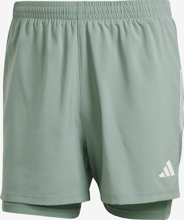 Pantalon de sport 'Own The Run' ADIDAS PERFORMANCE en vert : devant