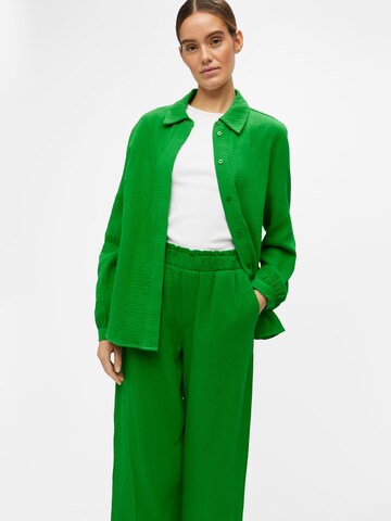 OBJECT - Perna larga Calças 'Carina' em verde