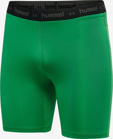 Skinny Pantalon de sport Hummel en vert