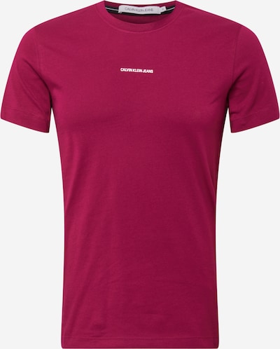 Calvin Klein Jeans Majica u fuksija / bijela, Pregled proizvoda