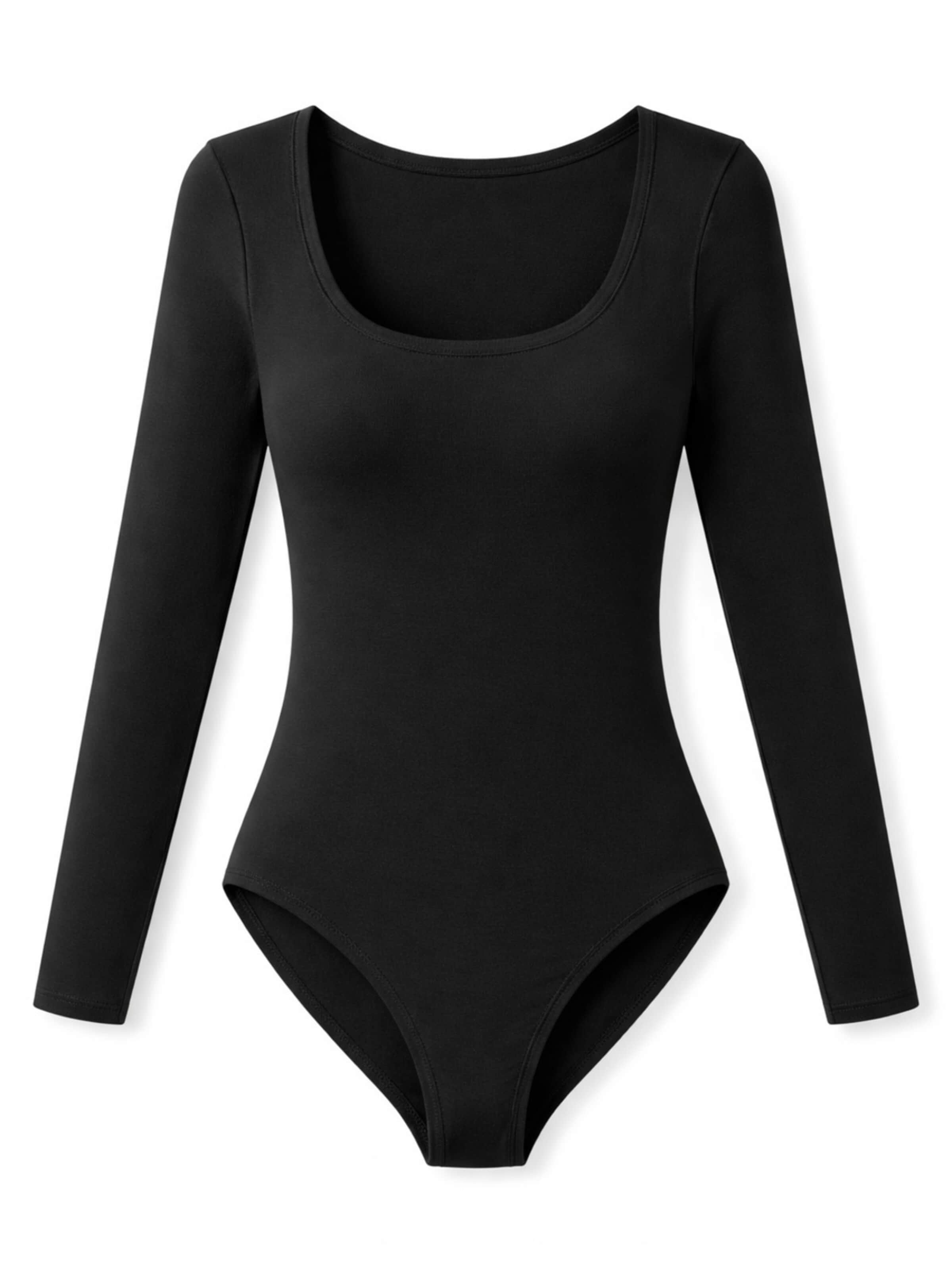 LEAFLETIC - Body deportivo 'Leafletic Women’s Bodysuit' en negro: frente