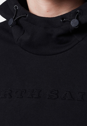 North Sails Kapuzensweatshirt Hoodie mit Tasche in Schwarz