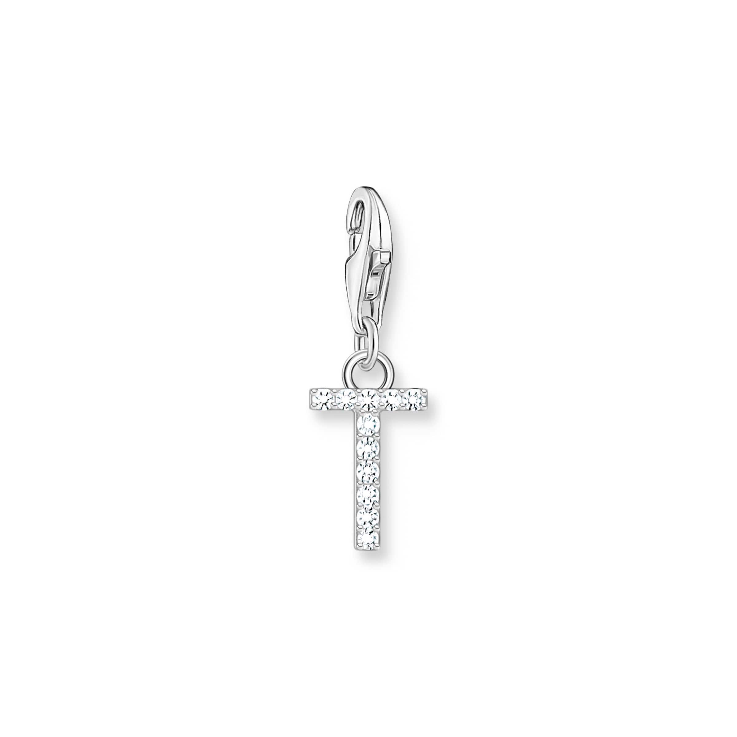 Thomas Sabo Pendant 'T' in Silver: front