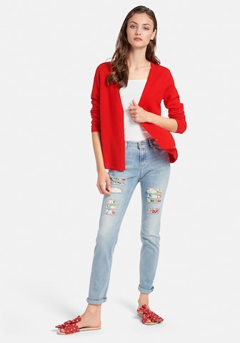 Peter Hahn Knit Cardigan 'Cora' in Red