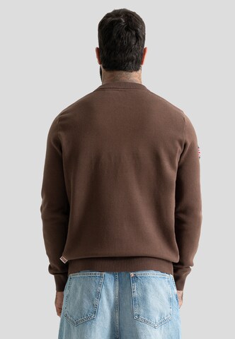 Lonsdale London Sweter 'Swanscombe' w kolorze brązowy
