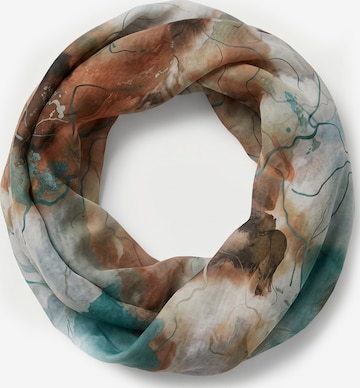 styleBREAKER Loop scarf 'Loop Schal mit Aquarell Glow Muster' in Brown: front