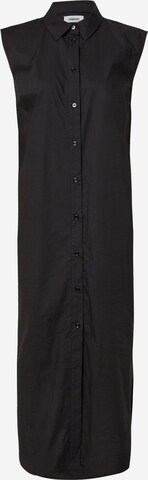 Robe-chemise 'ZASIA' minimum en noir : devant