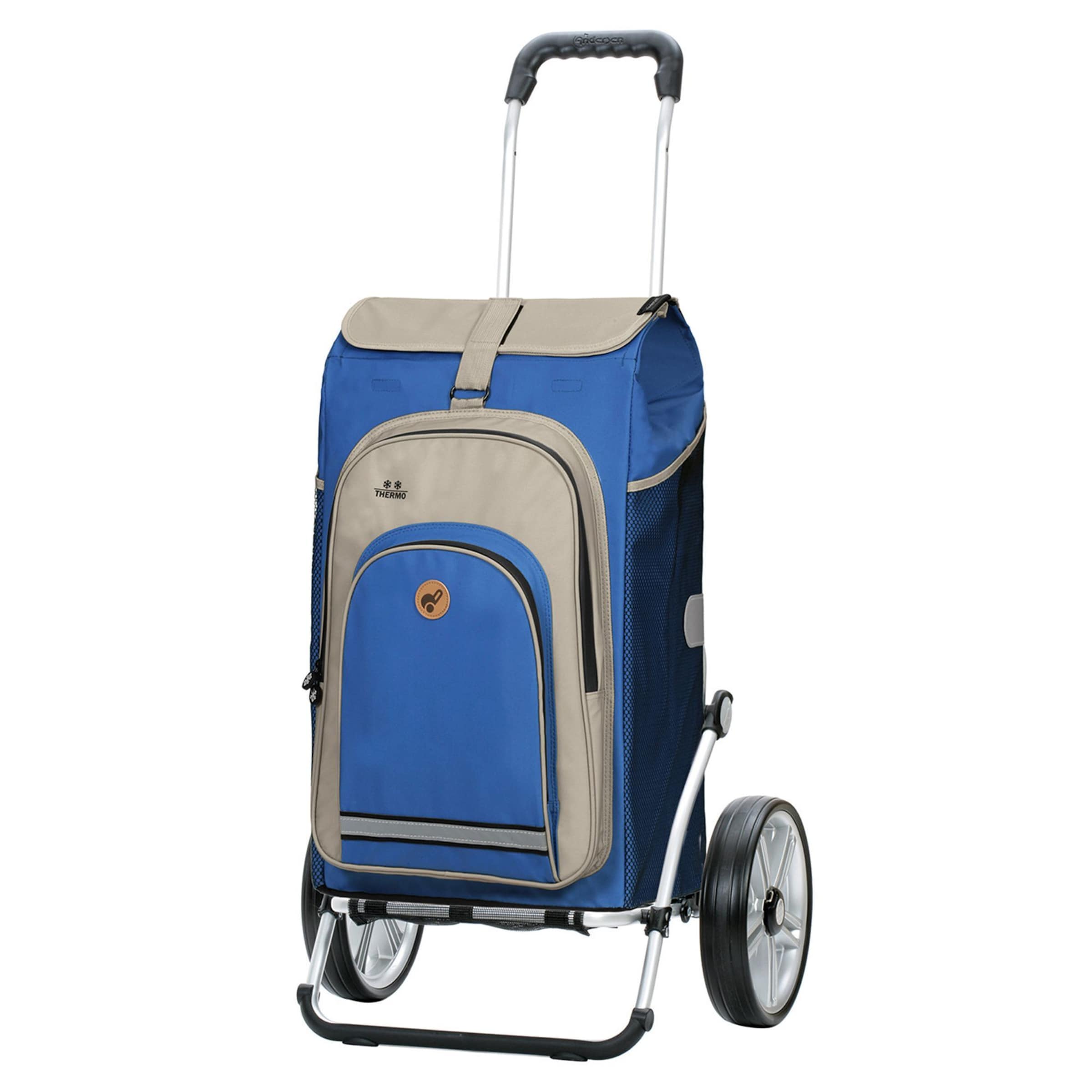 Andersen Shopper Einkaufstrolley  'Hydro' in Blau: Vorderseite
