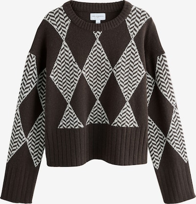 Next Pullover em chocolate / branco, Vista do artigo