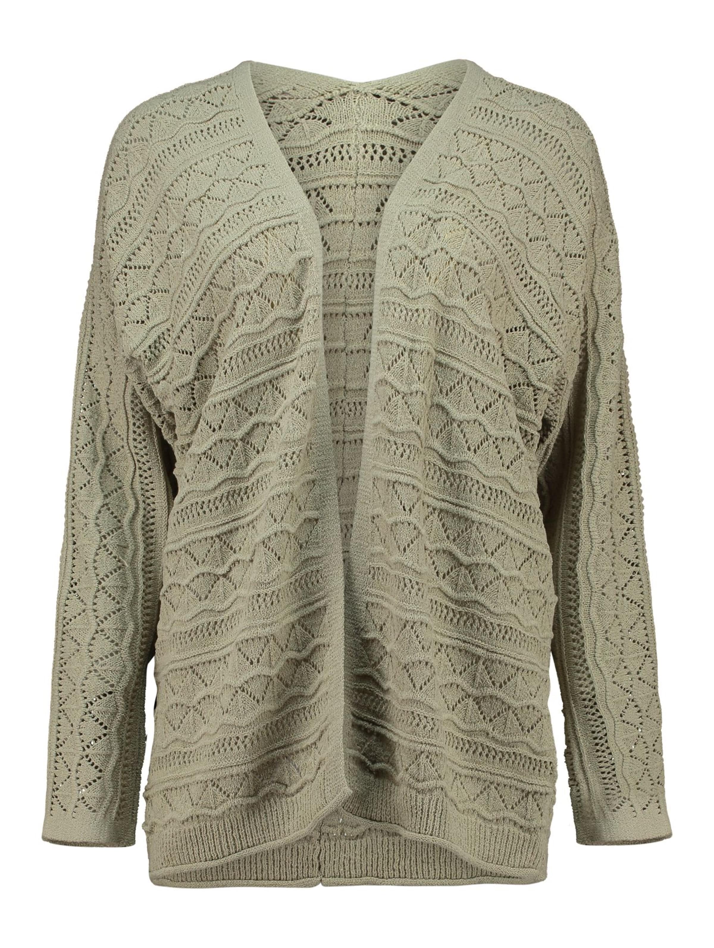 Hailys Knit Cardigan in Green: front