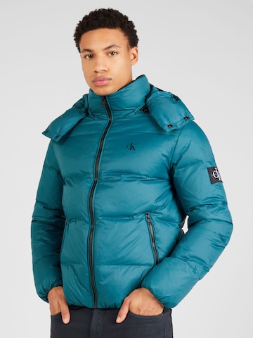 Calvin Klein Jeans Winter jacket 'ESSENTIAL' in Blue: front