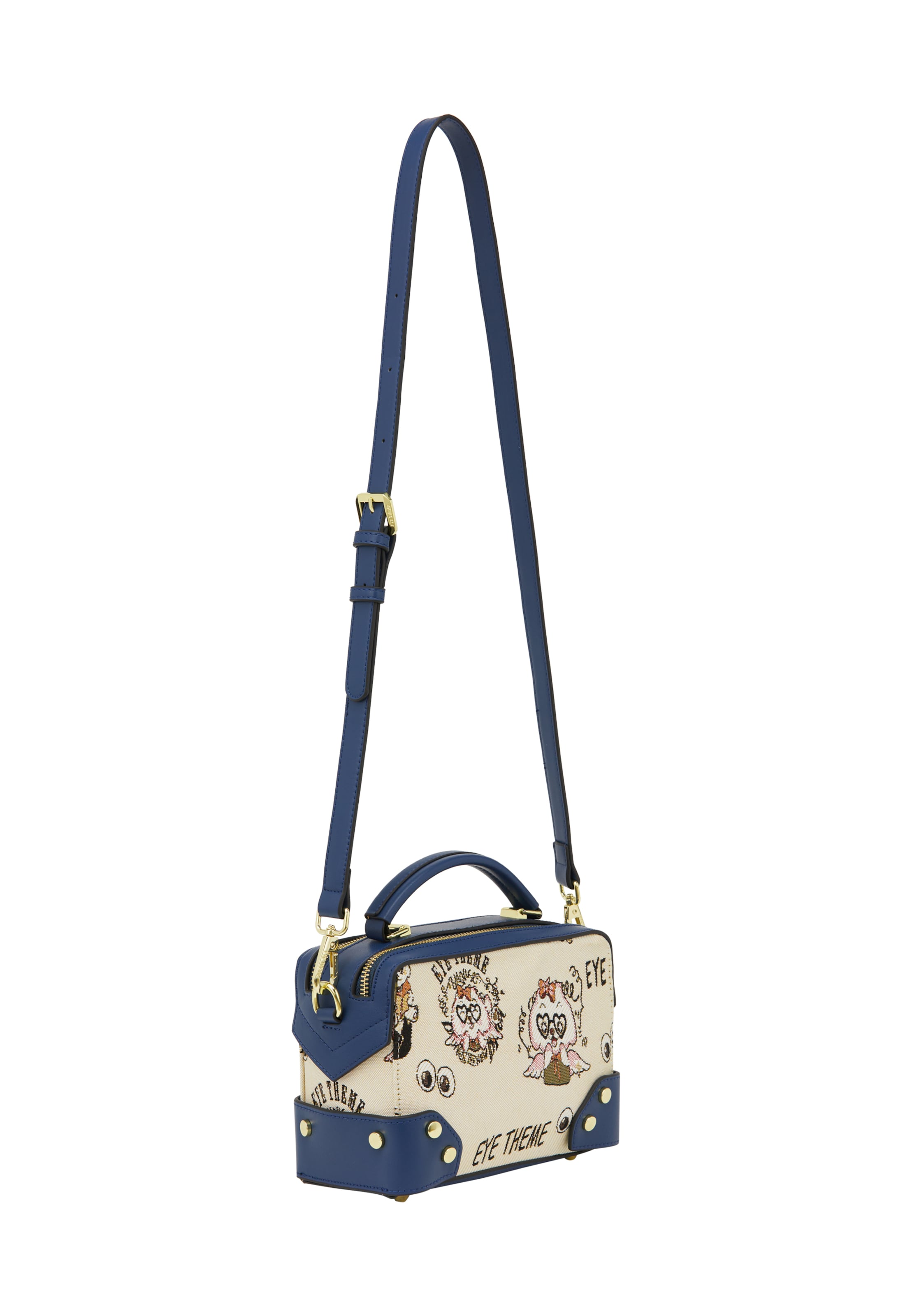 MYMO Τσάντα χειρός 'Pop Eyetheme' σε λευκό