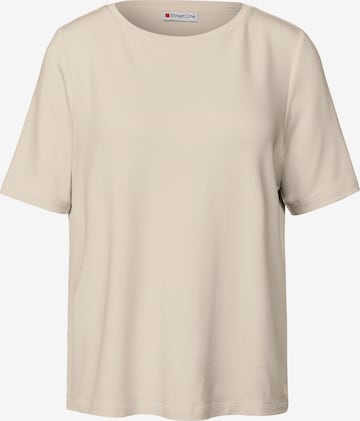 STREET ONE T-Shirt in Beige: Vorderseite