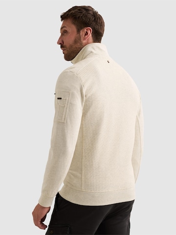 PME Legend Between-season jacket 'Sweatshirt with jacquard pattern and flight pocket' in White