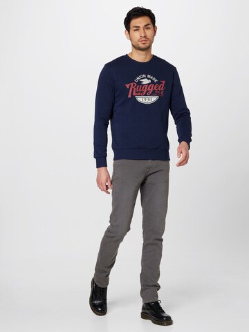 JACK & JONES - Sweatshirt em azul