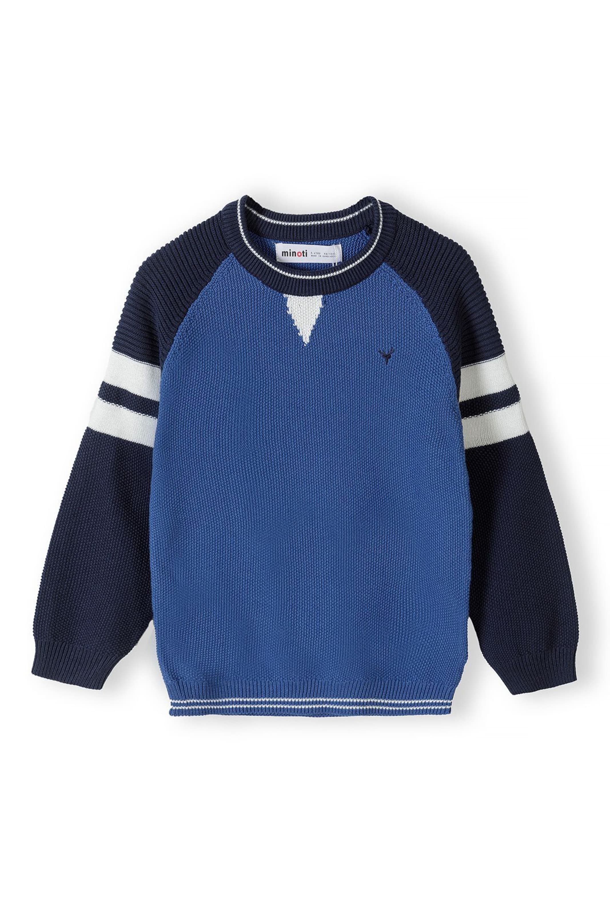 MINOTI Sweter w kolorze niebieski: przód