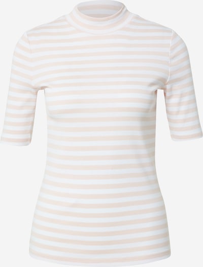 EDC BY ESPRIT Koszulka w kolorze szampan / białym, Podgląd produktu