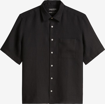 Marc O'Polo Regular Fit Hemd in Schwarz: Vorderseite