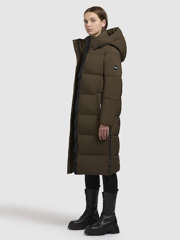 khujo Winter Coat 'Rachel Matt-YM' in Green