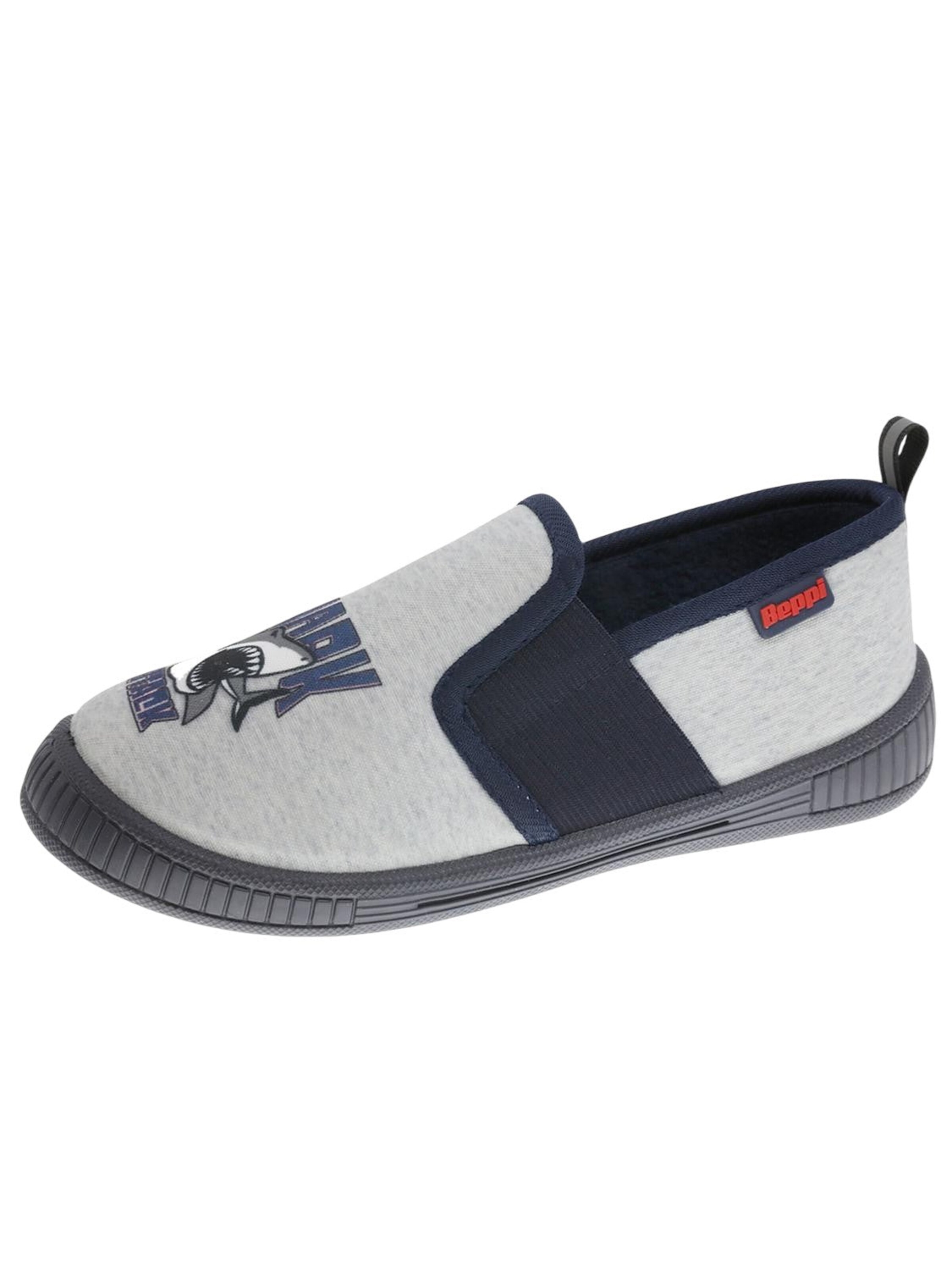 Ciabatta 'Indoor Shoe' di Beppi in grigio: frontale