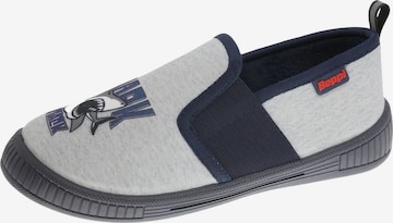 Beppi Hausschuh 'Indoor Shoe' in Grau: Vorderseite