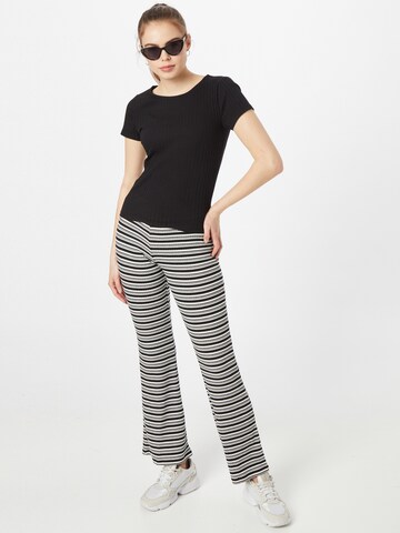 Monki Flared Hose in Schwarz