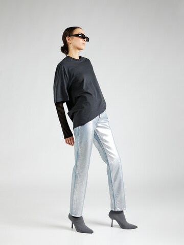 ONLY Regular Jeans 'JACI' in Silber