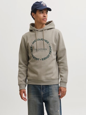 JACK & JONESSweater majica 'JJBENSON' - siva boja: prednji dio