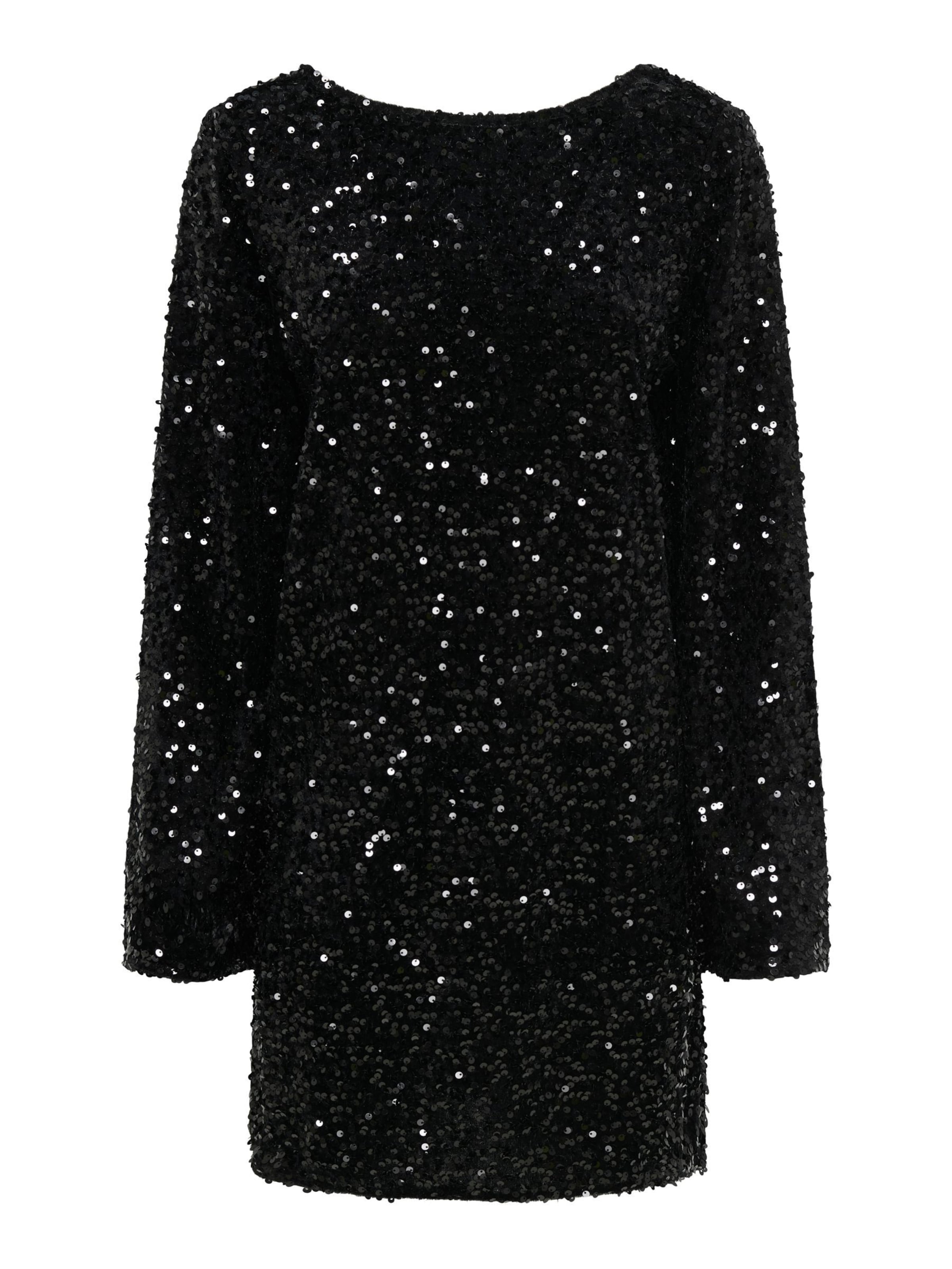 JDY - Vestido de gala en negro: frente