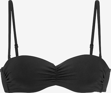 VENICE BEACH Bandeau Bikinitoppi värissä musta: etupuoli