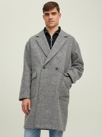 JACK & JONES Between-Seasons Coat 'Slope' in Grey: front