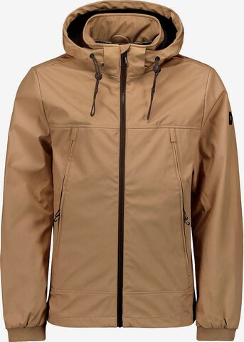 No Excess Performance Jacket in Beige: front